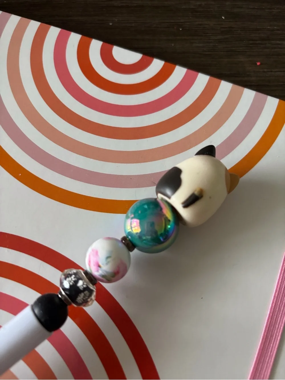 Squishmallows Cat handmade beaded pen